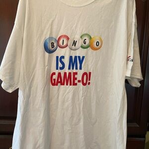 Port and Company White Bingo Graphic Tee